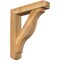 Ekena Millwork Funston Craftsman Rough Sawn Bracket w/ Offset Brace, Western Red Cedar, 6"W x 28"D x 32"H BKT0604X28X32FST04RWR - alternate 1